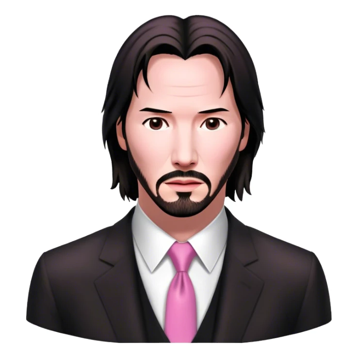 Keanu Reeves Neo Matrix pink sticker