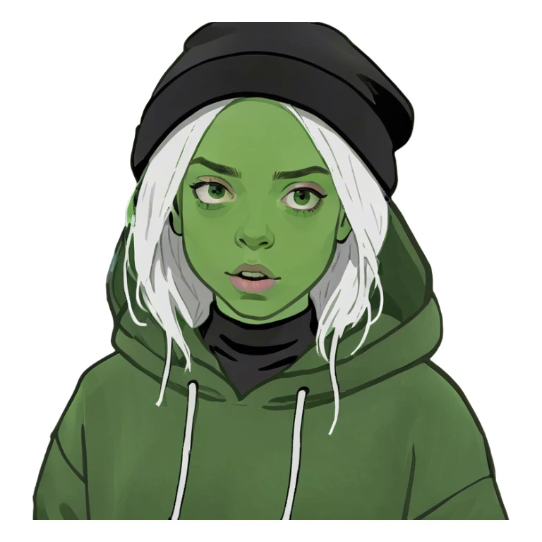 billie eilish emoji sticker