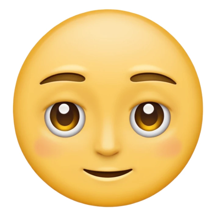 two emojis overlapping not smiling- no red cheeks sticker