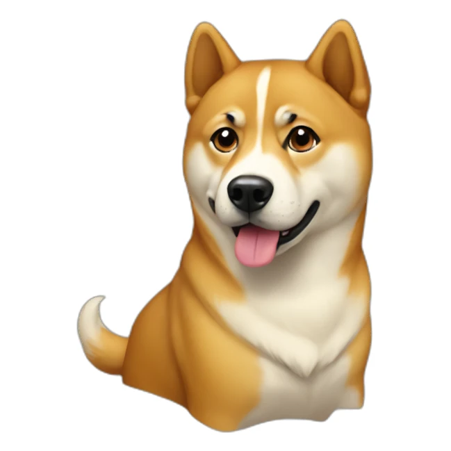 Doge cartoon sticker