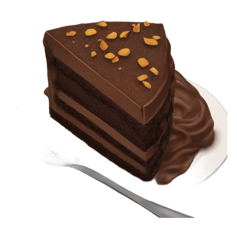 Piece of chocolate cake  sticker