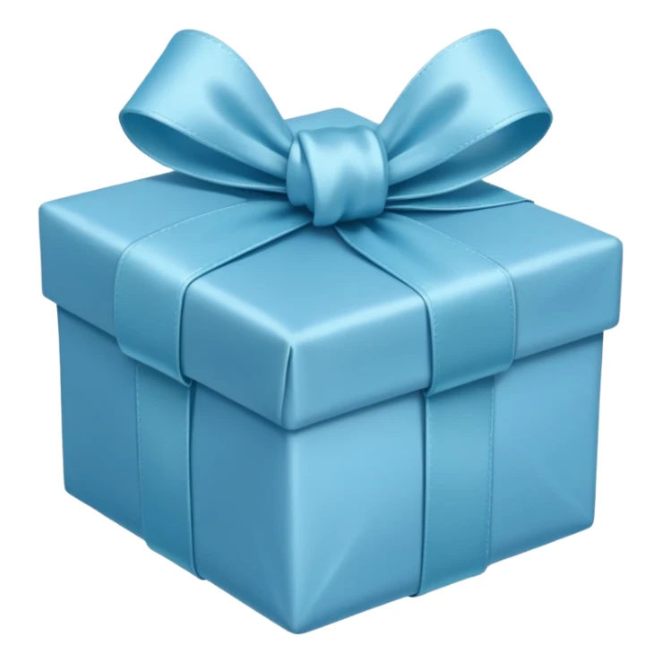 light blue Christmas gift sticker