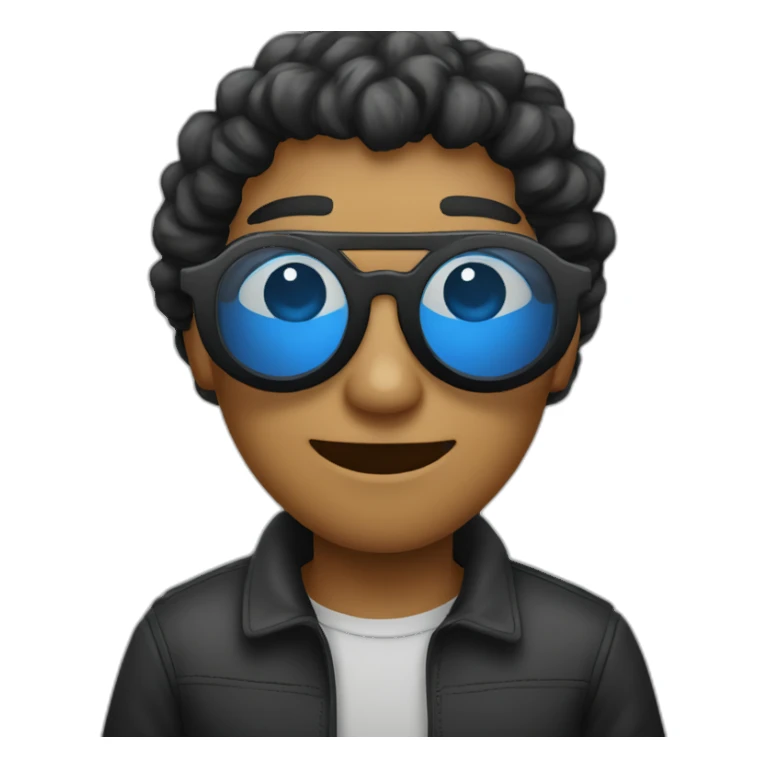 Lefa avec des lunettes noires sticker