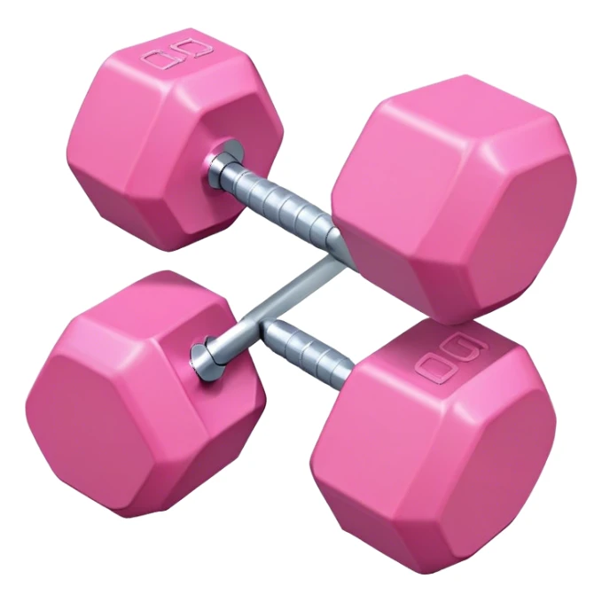 one light pink dumbbell  sticker