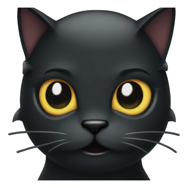 Black cat sassy evil  sticker