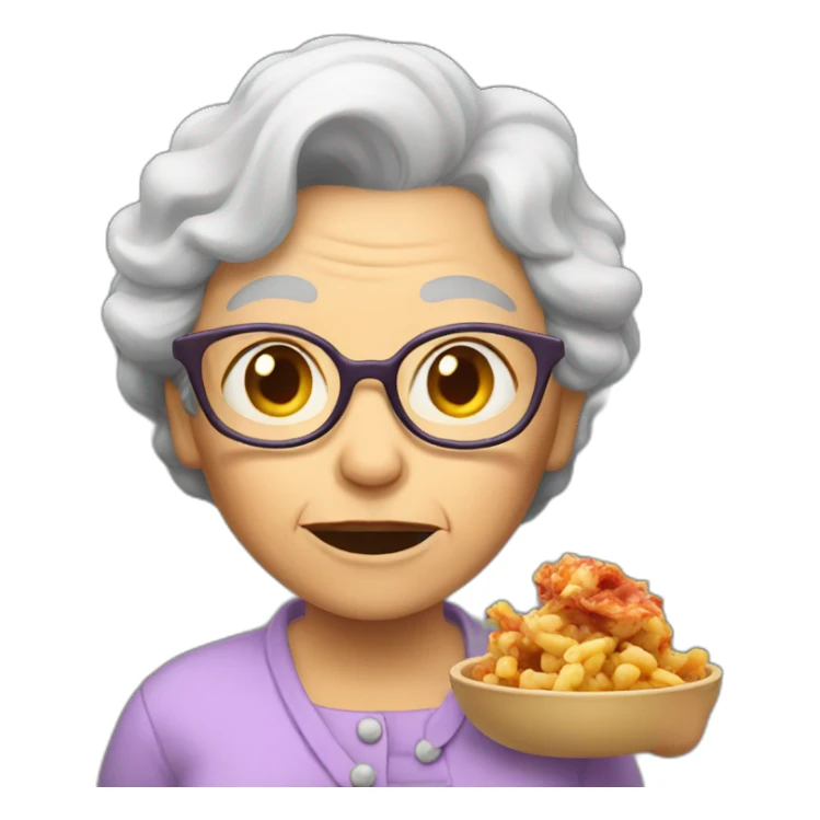 Grandma eat dragon sticker