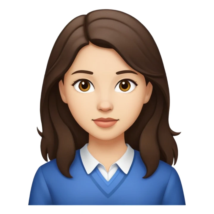 Lds girl brunette sticker