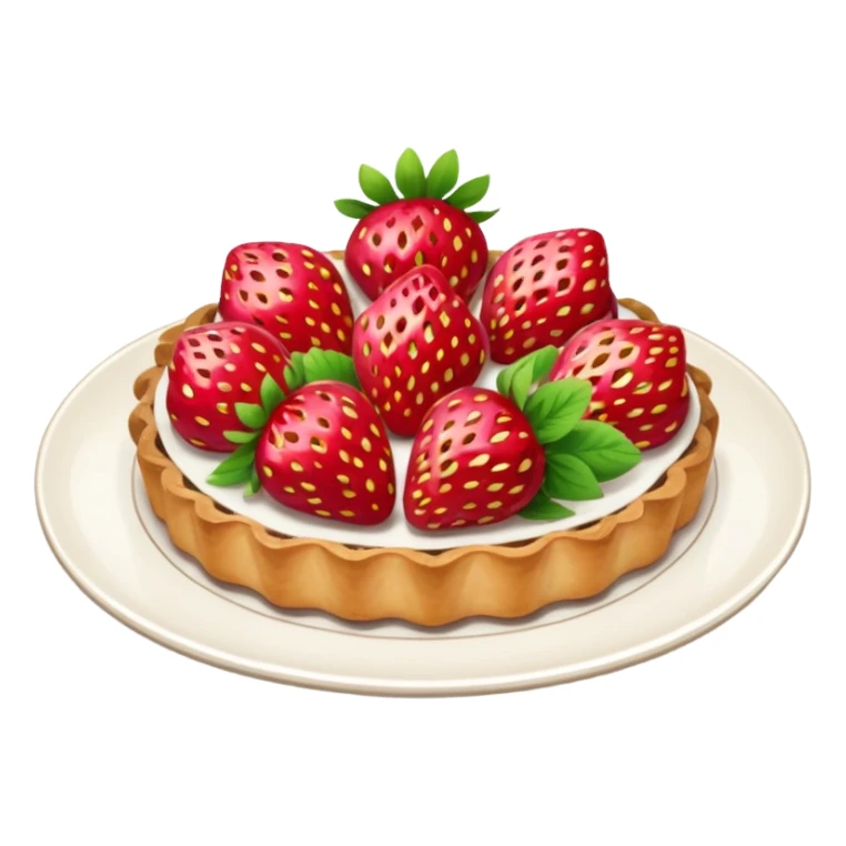 Postres de fresas y  nuez sticker