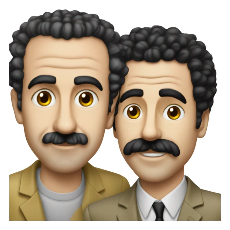 borat with his cousin bilo sticker