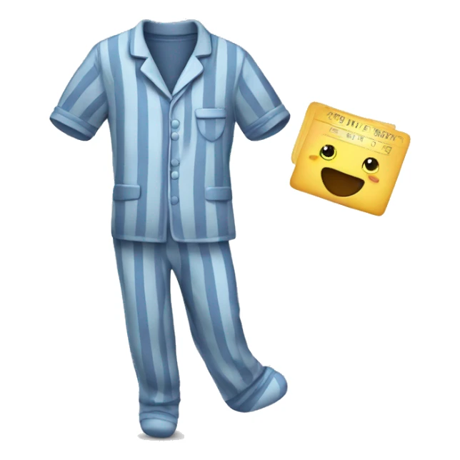 Pajamas with ticket sticker