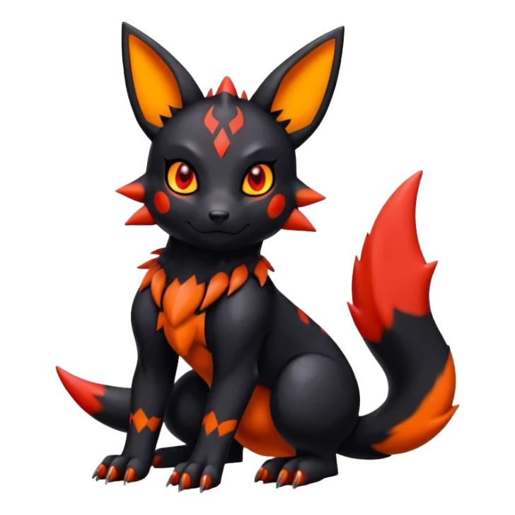 Guilmon-Umbreon-hybrid sticker
