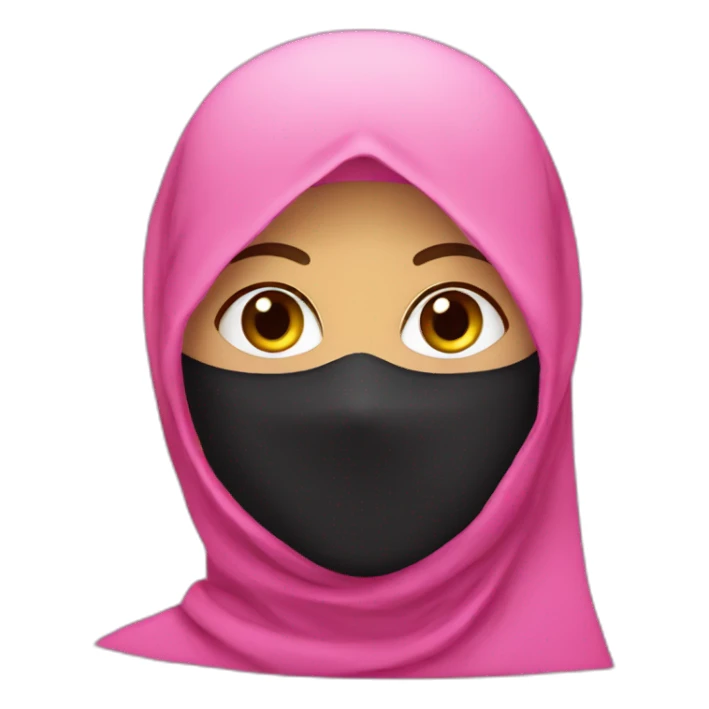 Pink Niqab sticker