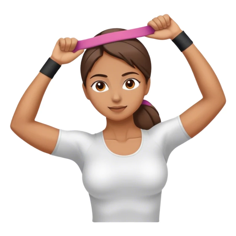 Shoulder Stretch band female  sticker