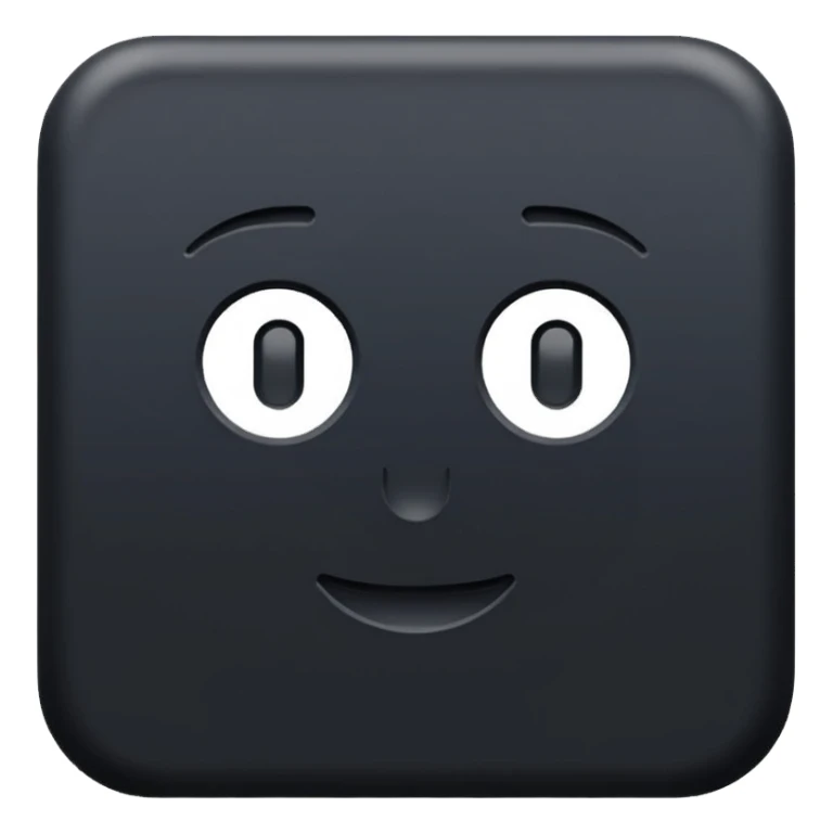 Completely black square  sticker