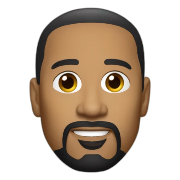 espn stephen a. smith head with goatee sticker