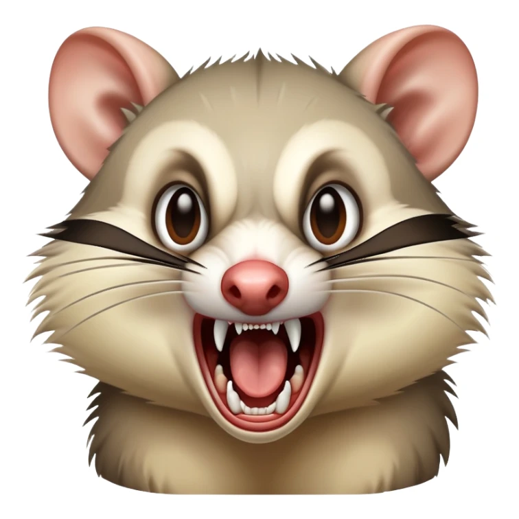 Screaming opossum  sticker