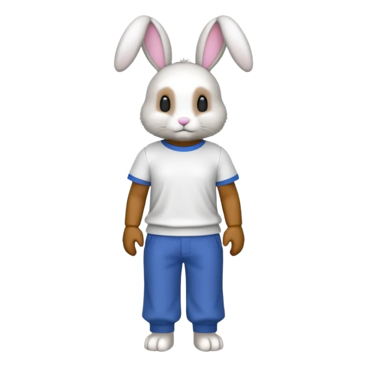 Make a bunny with classic roblox sticker