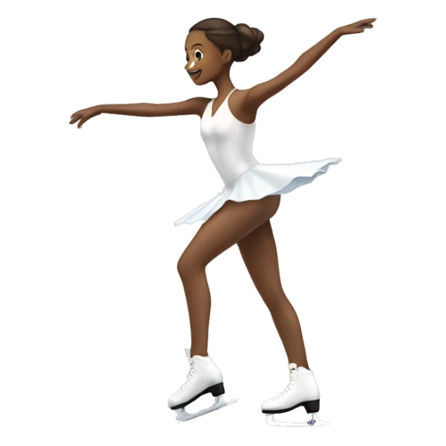 Female figure skater doing a layback spin sticker
