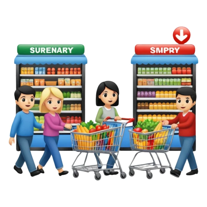 SUPER MARKET🛒 sticker