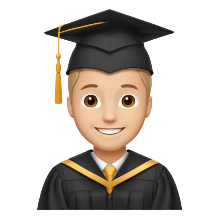graduation man sticker