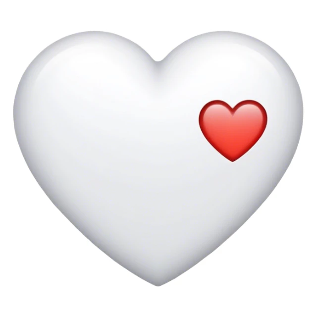 white line heart sticker