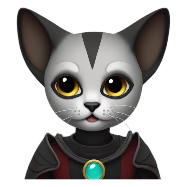 Dark vador whis cat sticker