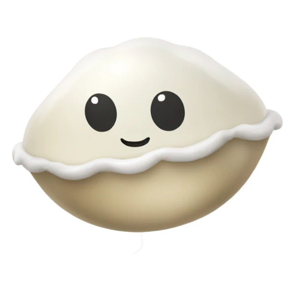 clam chowder clear balloon sticker