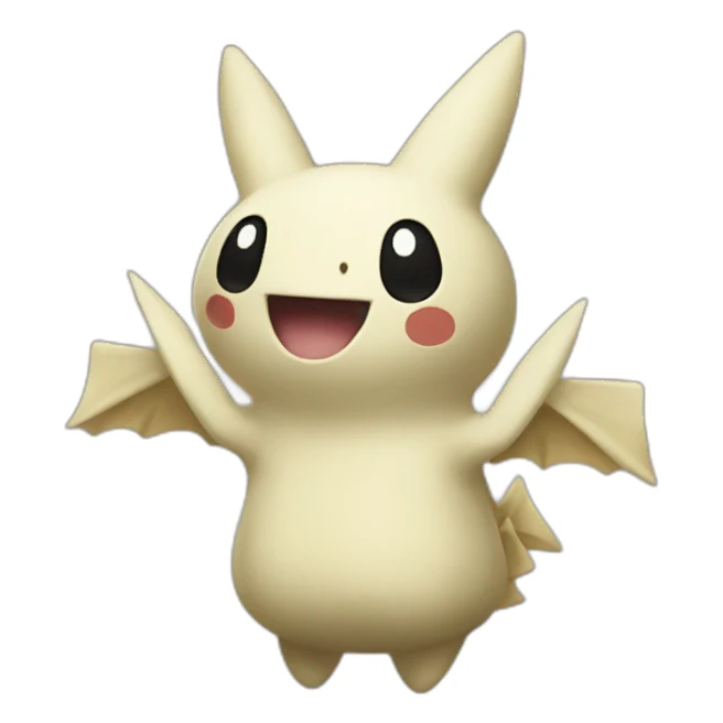 Mimikyu the pokemon cheering sticker