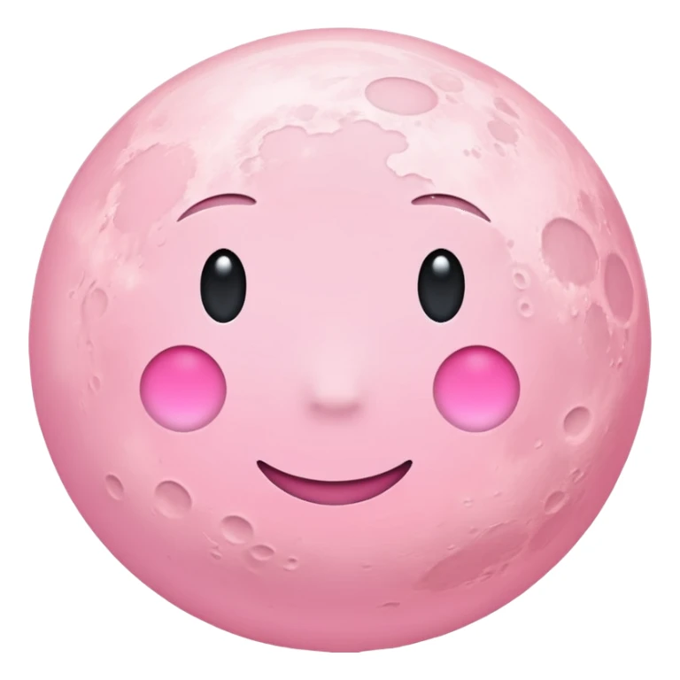 pastel pink moon sticker