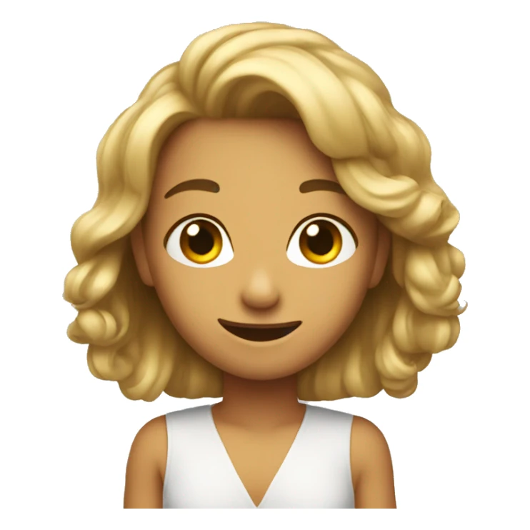 Flirty emoji sticker