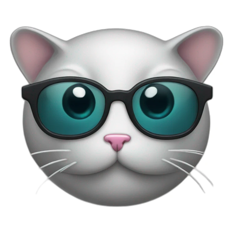 catfish in viar glasses sticker