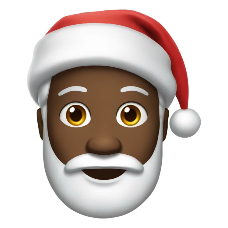Black Santa Claus sticker