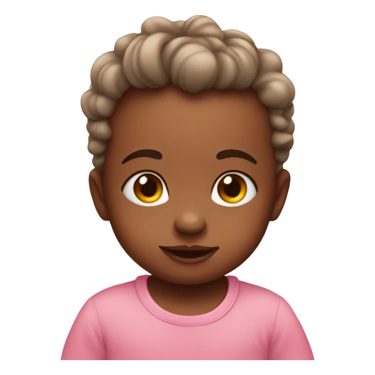 Cute baby with hearts sticker