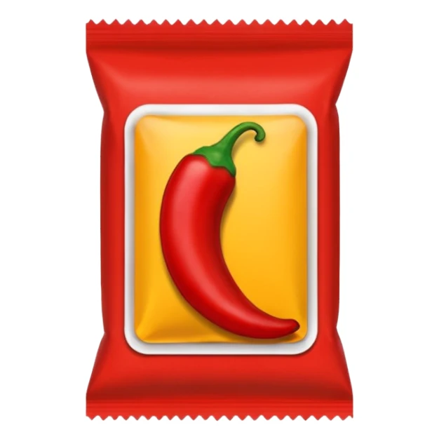Chilli powder packet sticker