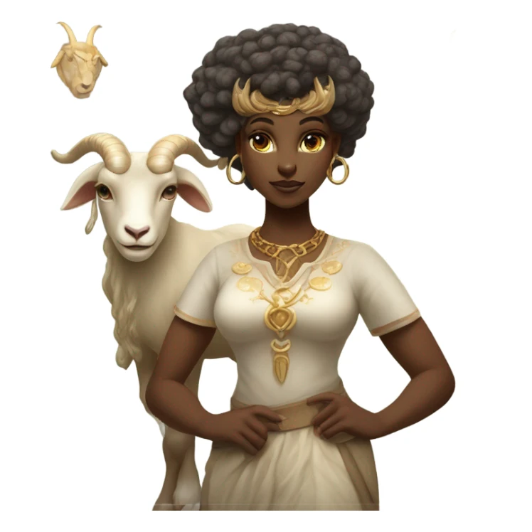 Capricorn goddess  sticker
