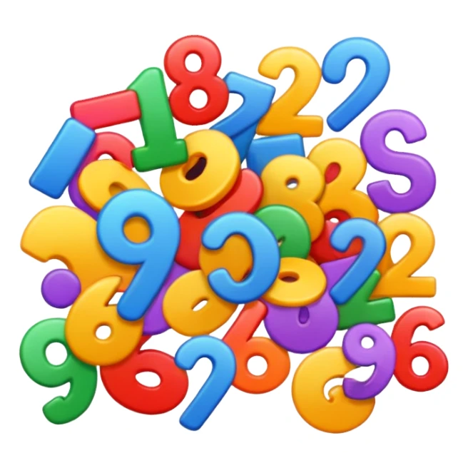 willekeurige getallen sticker