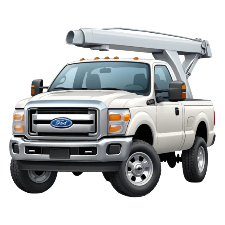 White Ford F250 sticker