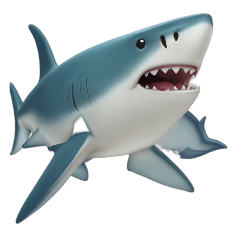 Requin avec des cœurs sticker