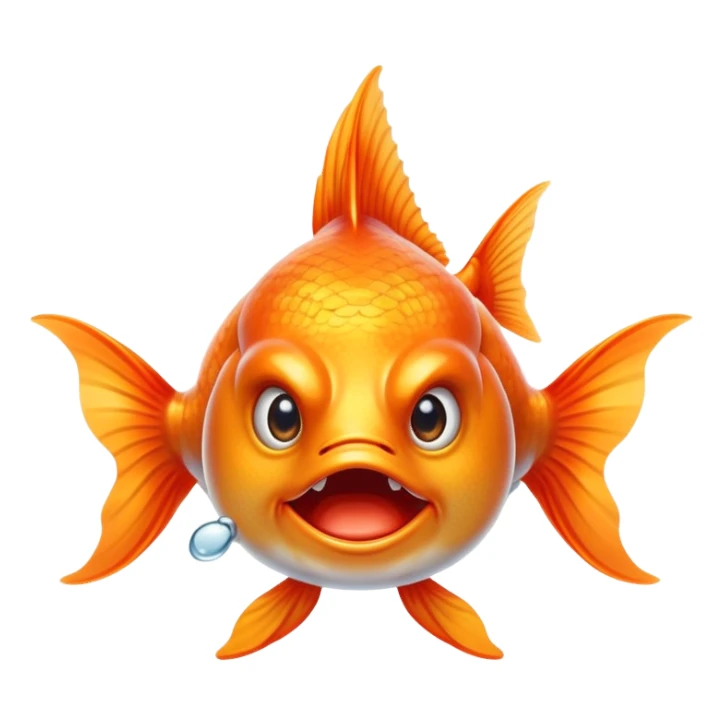 angry goldfish orthodontist  sticker