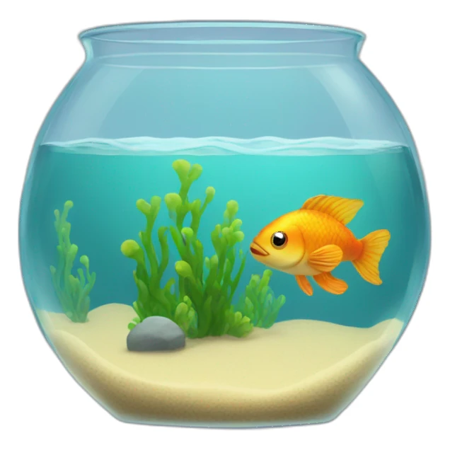 fish in tank sticker
