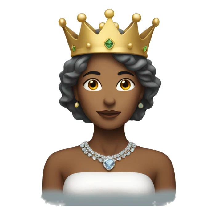 Woman with a crown sticker