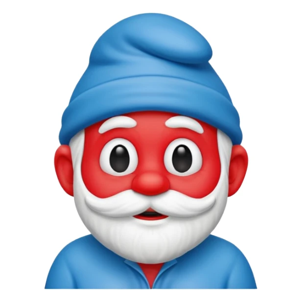 papa smurf  sticker