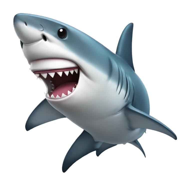 Shark with bow sticker