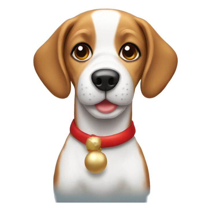 Cute christmas beagle dog sticker