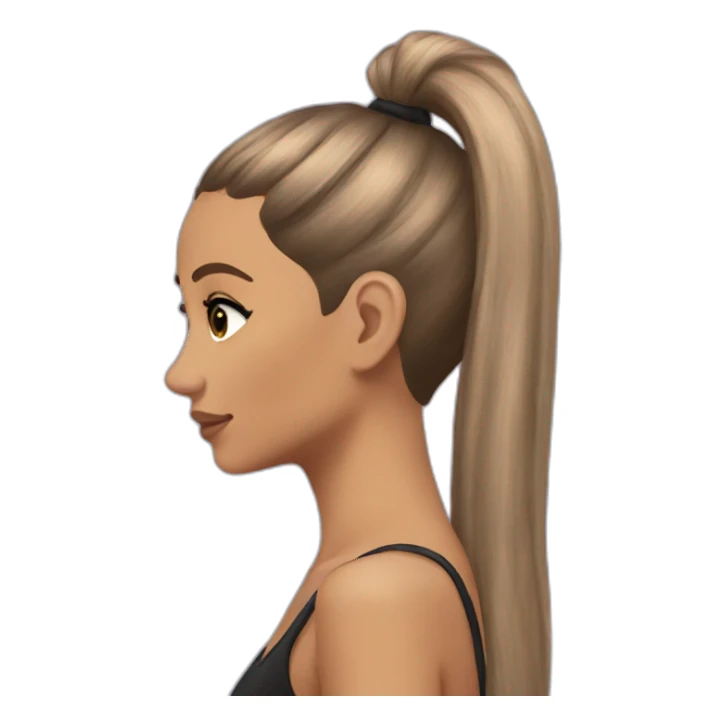 ariana grande ponytail sticker