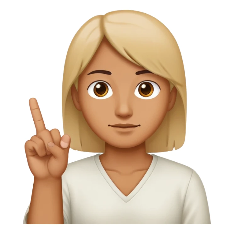 person holding up middle finger  sticker