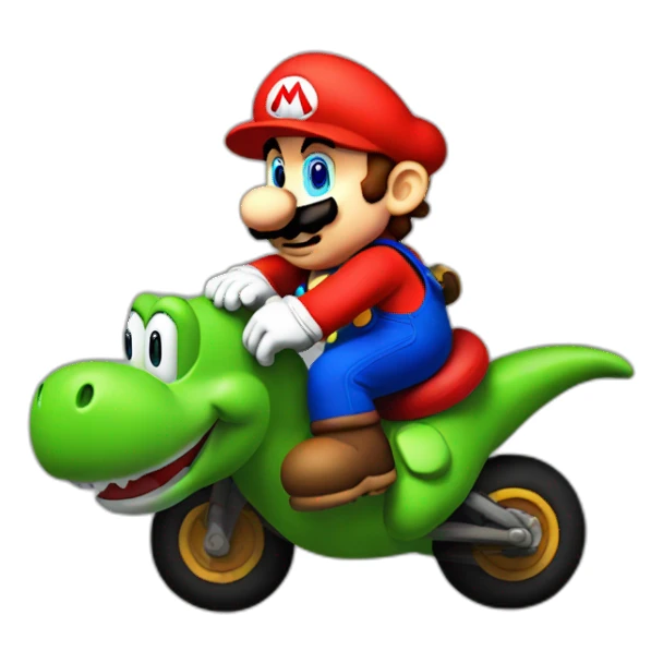 Mario's Riding Yoshi sticker