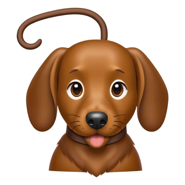 Dackel mit einer Schleife am Kopf  sticker