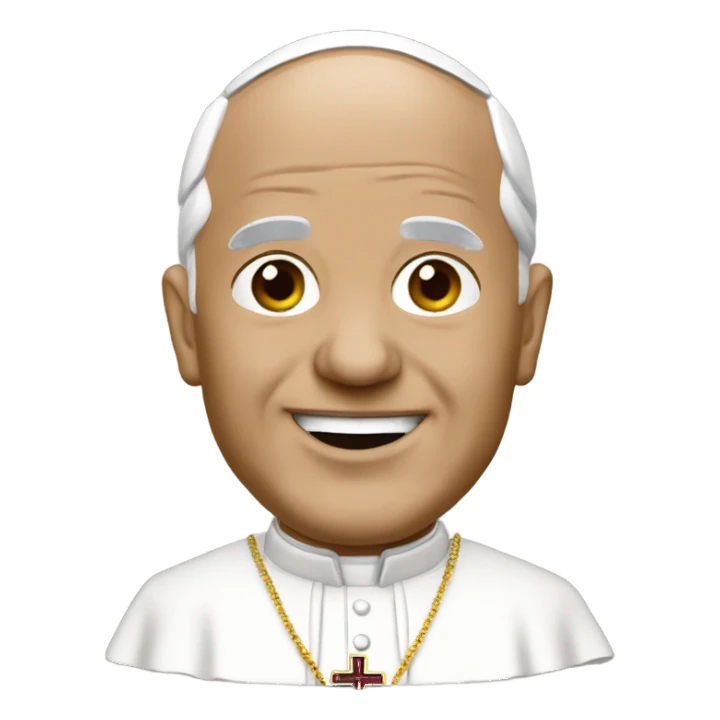 Pope bobble head  sticker