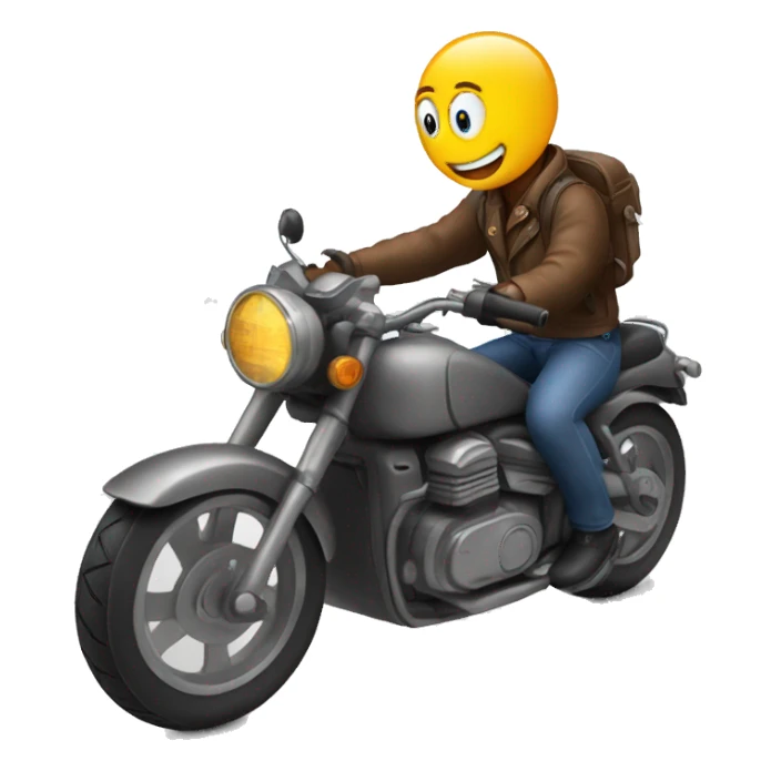Ourse sur une moto sticker